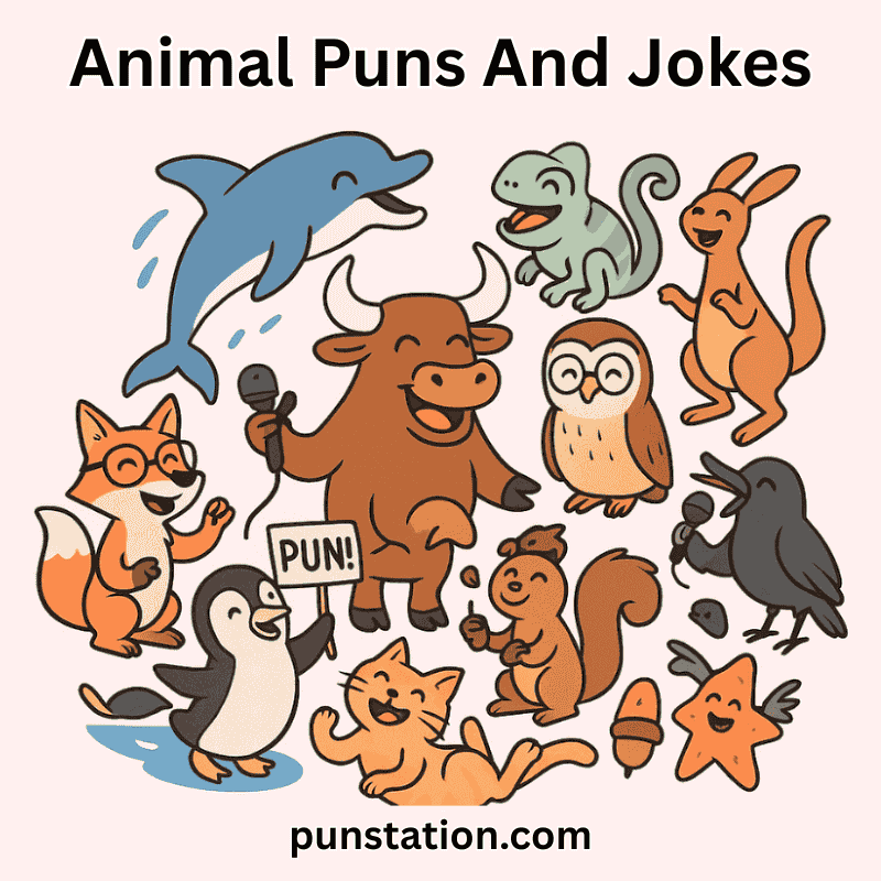 Funny Animals Laughing at Animal Puns and Jokes