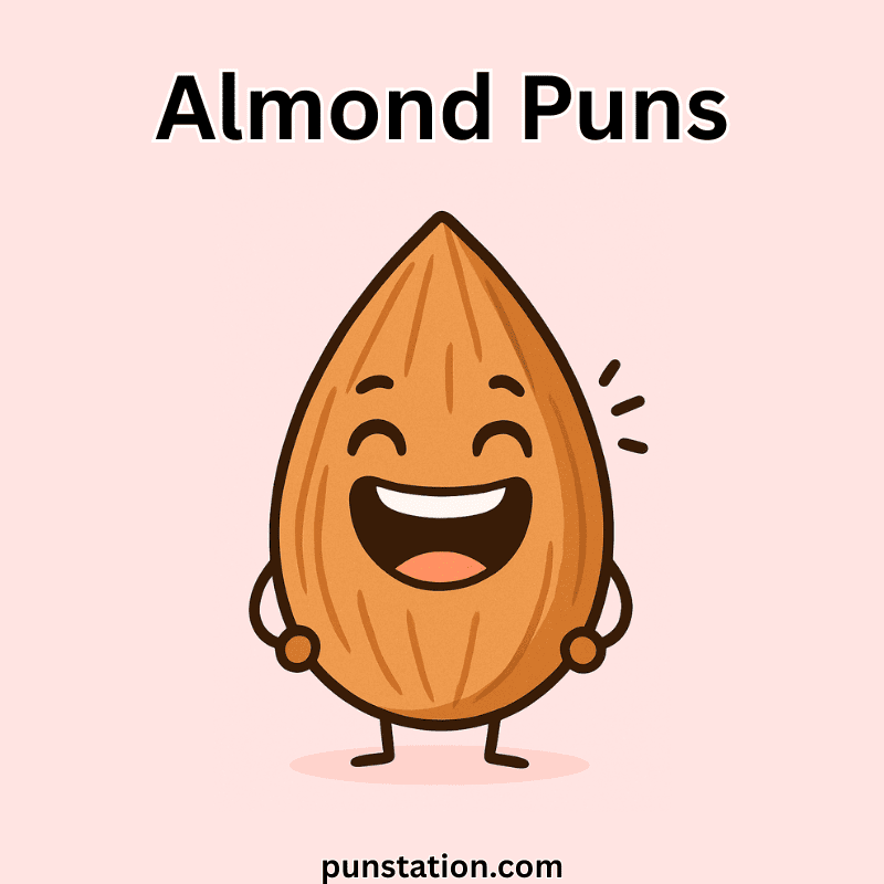Funny Cartoon Almond Laughing