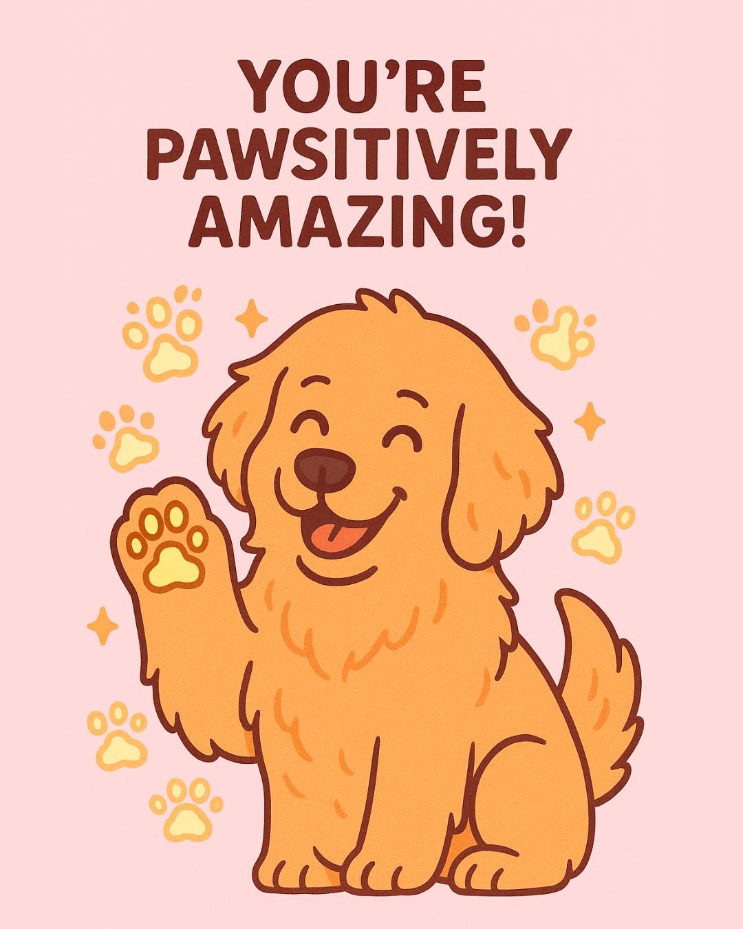Pawsitively amazing pun