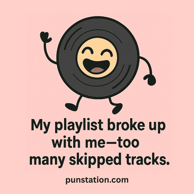 Disc Cartoon Laughing and walking with short Entertainment Pun