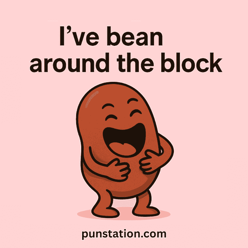 Funny Bean Laughing With Funniest Bean Pun
