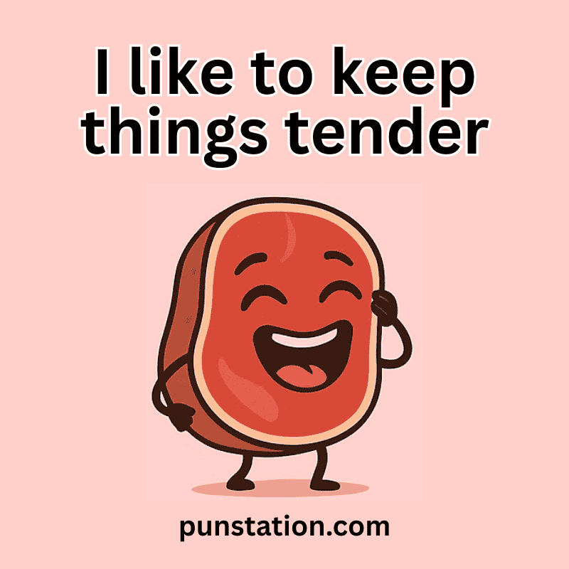 Funny steak cartoon at short steak puns