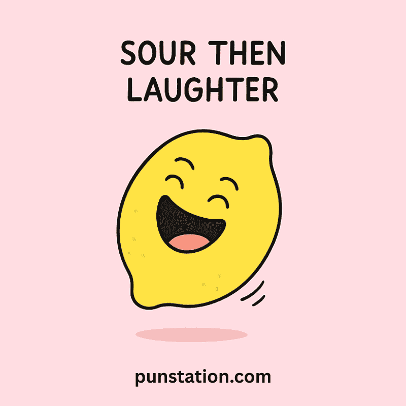Funny Lemon Cartoon Laughing With Cirtus Puns