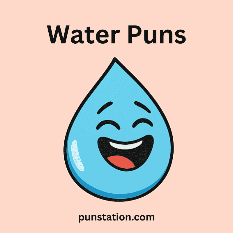 water drop cartoon under text water puns