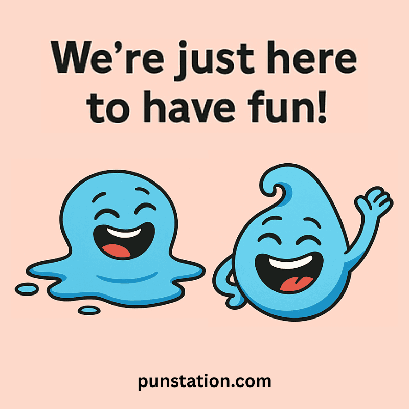 2 water cartoon laughing under water pun