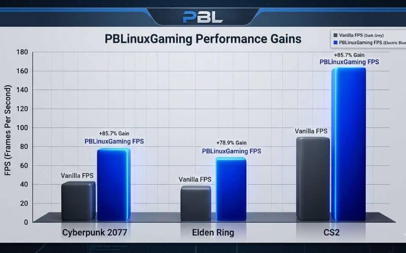 Linux Gaming FPS Comparison Chart current