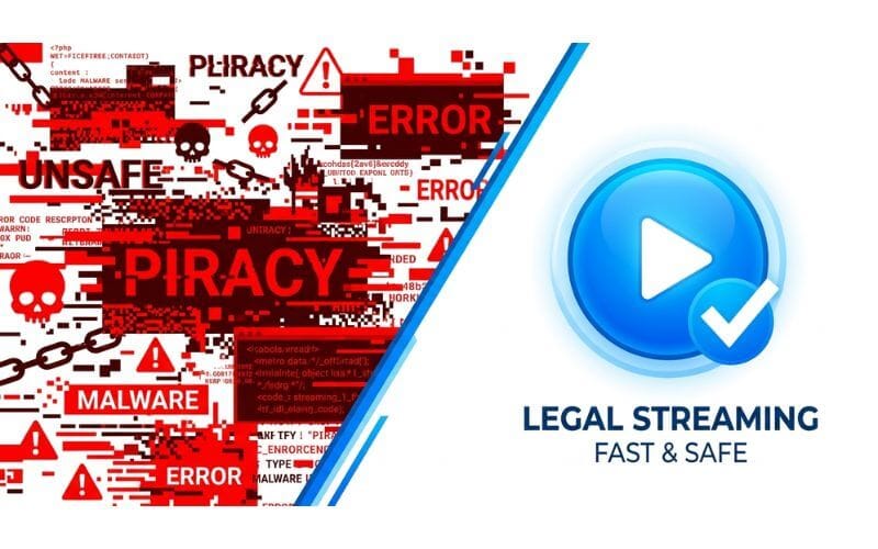 Comparison of WatchNewMovieNet Com risks vs legal streaming safety.
