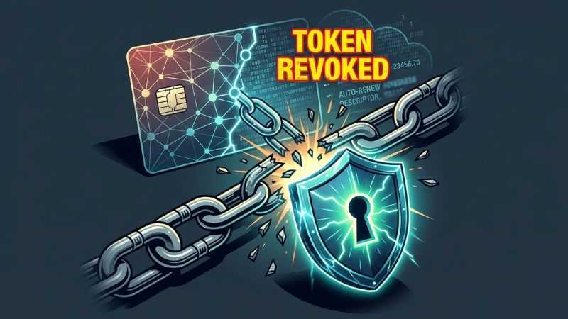 Bank security system blocking the recurring Mopfell78 payment gateway token.