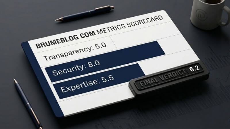 A professional technical scorecard breakdown for brumeblog com website performance.