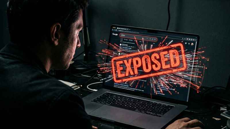 A close-up of a person shocked by fake search results for the keyword çbiri nedir.