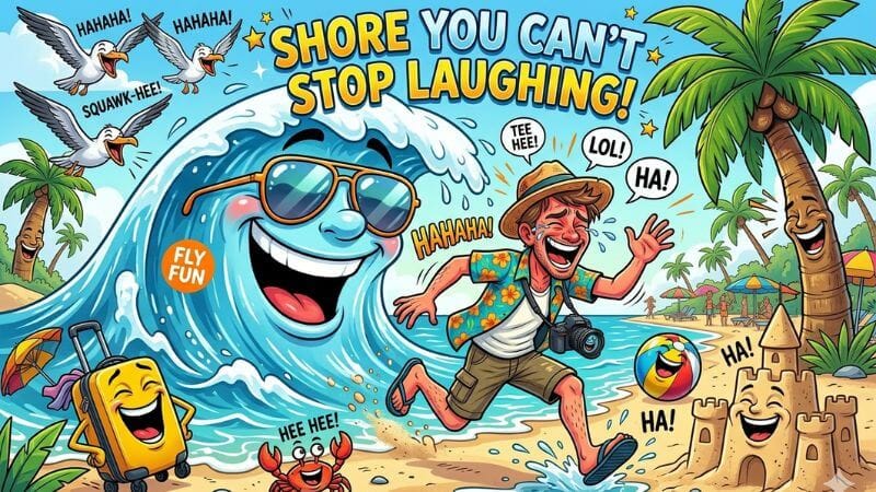 Nobody expects the ocean itself to become the joke.