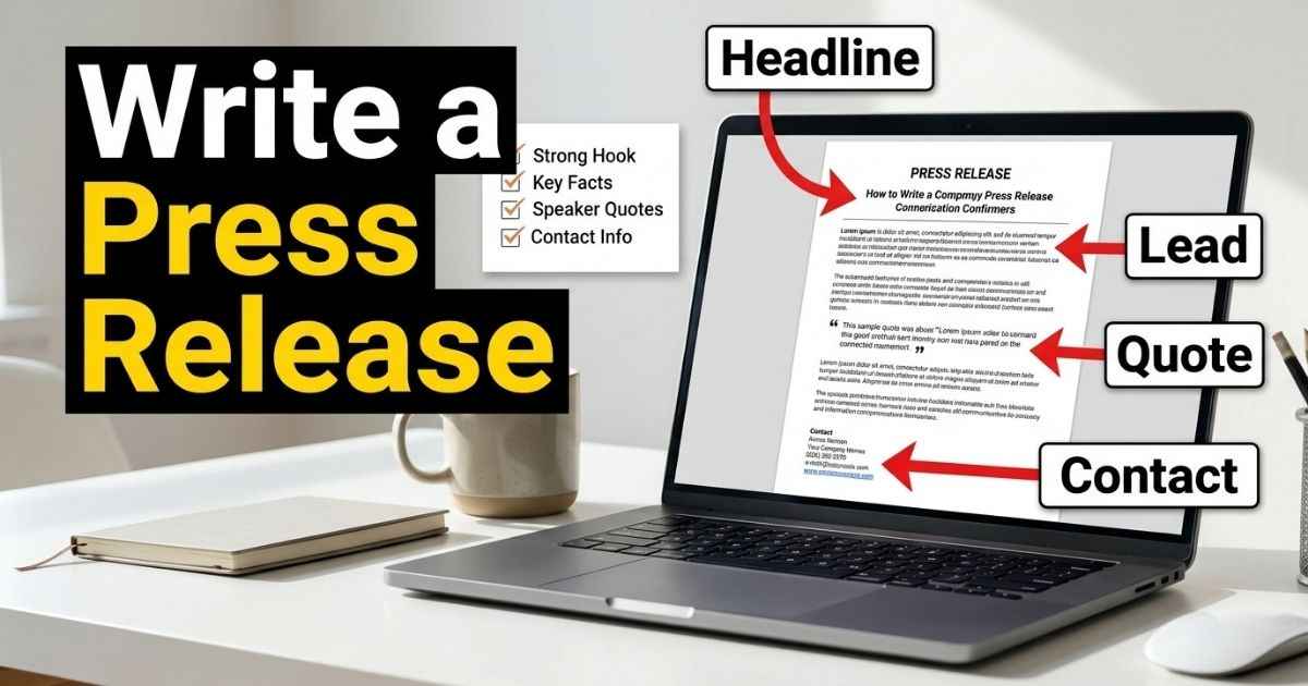 how to write a press release