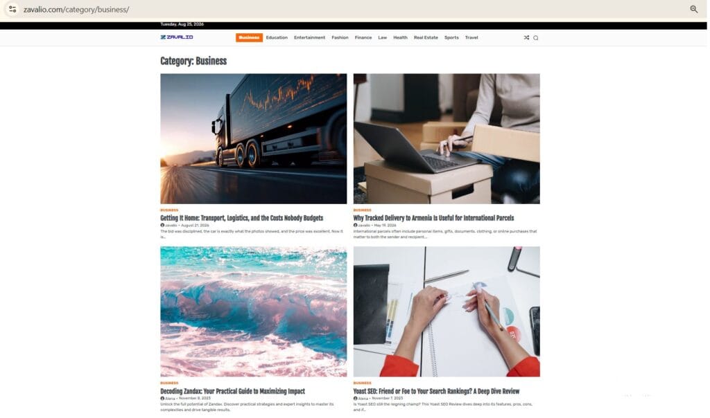 zavali com category screenshot