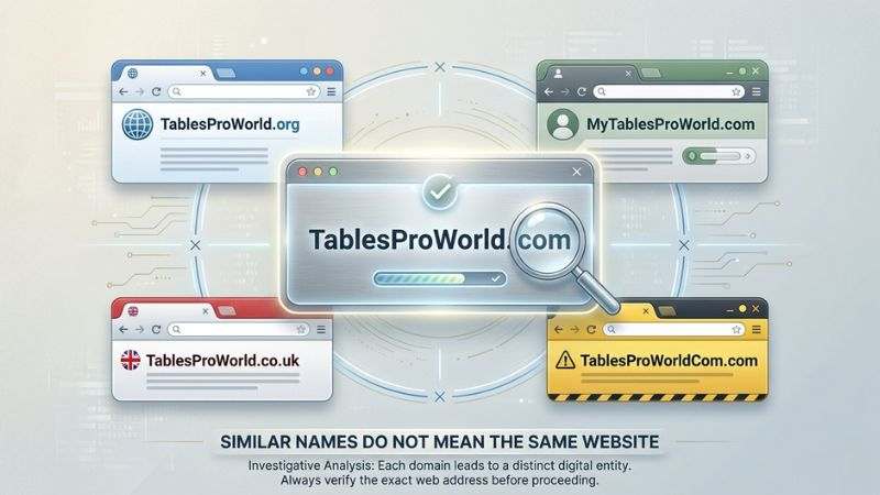 Comparison of TablesProWorld.com with similar domains including .org and .co.uk
