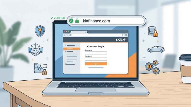 Checking the Kia Finance domain before KMFUSA login