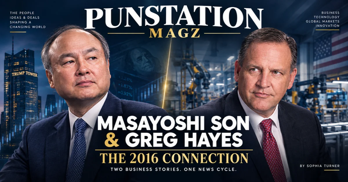 Masayoshi Son and Greg Hayes